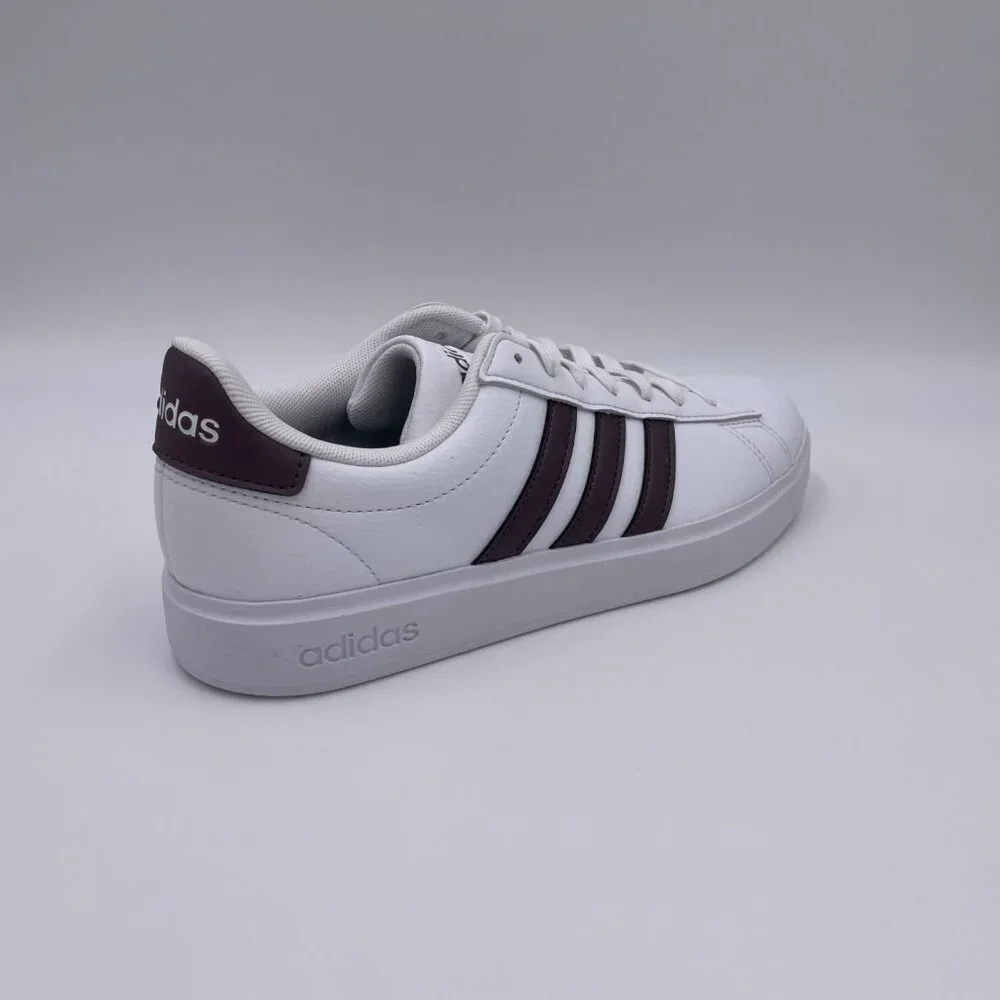 adidas Grand Court 2.0 White / Dark Brown Women's Shoes